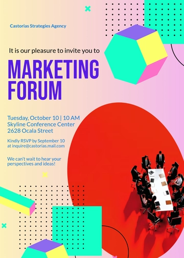 Marketing Forum Invitation Template - Edit Online & Download