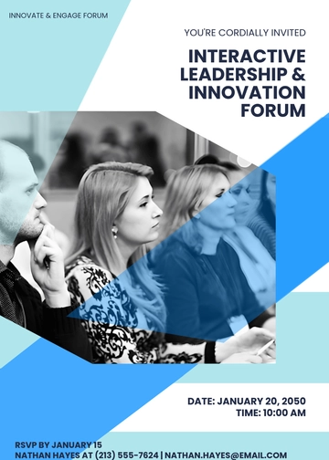 Interactive Forum Invitation Template - Edit Online & Download