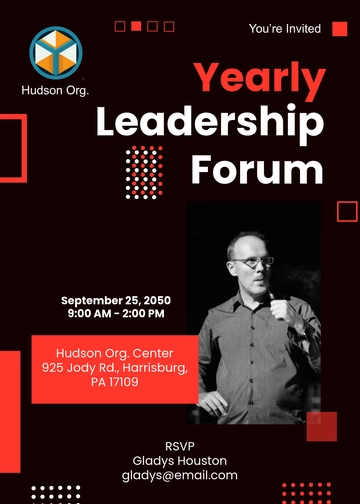 Leadership Forum Invitation Template - Edit Online & Download