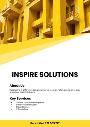 Free Product Handout Template to Edit Online
