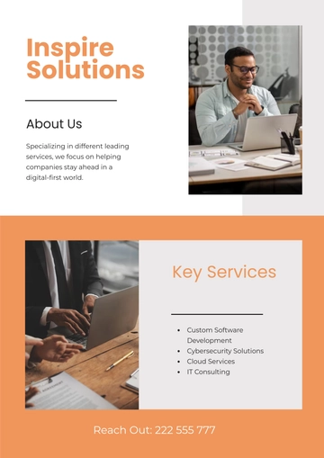 Free Professional Handout Template to Edit Online