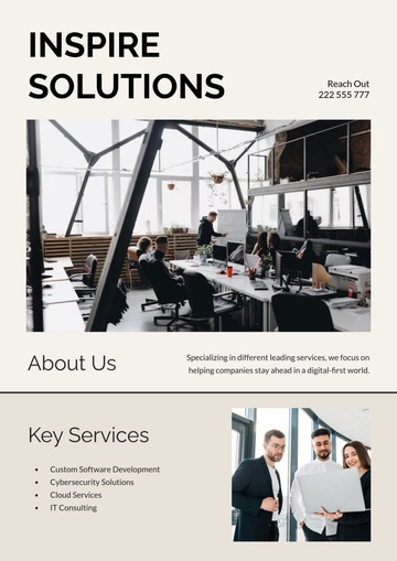 Free Modern Handout Template to Edit Online