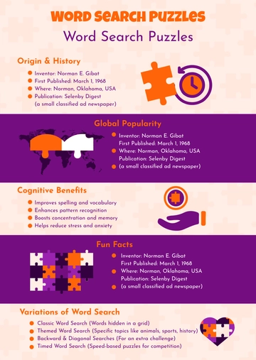 Word Search Infographic Template - Edit Online & Download