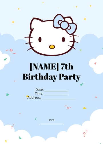 Blank Hello Kitty Boy Invitation Template - Edit Online & Download