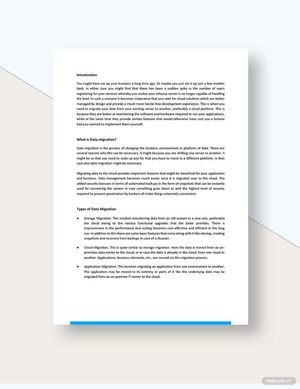 Data Migration White Paper Template