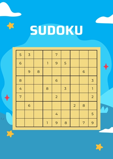 Sudoku Puzzle Template - Edit Online & Download