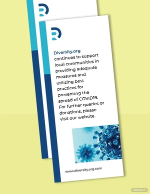 Coronavirus COVID-19 Prevention Roll-up Banner Template