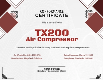 Aesthetic Panel Conformance Certificate Template - Edit Online & Download