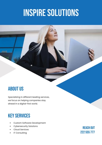 Free Clean Handout Template to Edit Online