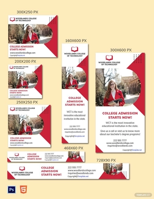 University Web Ad Banner Template