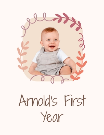 Baby First-Year Photo Template - Edit Online & Download