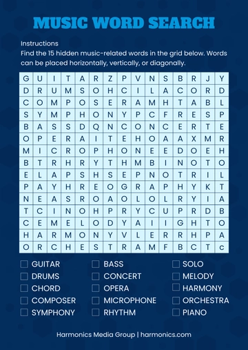 15x15 Word Search Template - Edit Online & Download