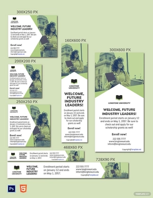University Admission Banner AD Template