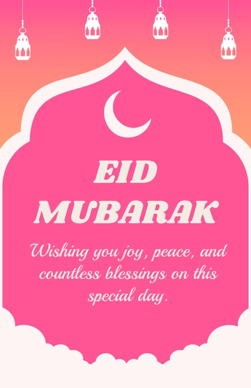 Eid Mubarak Poster Template - Edit Online & Download