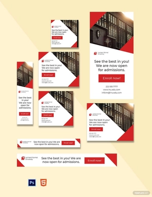 University Banner Ad Template