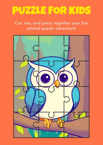 Puzzle Template for Kids Template - Edit Online & Download