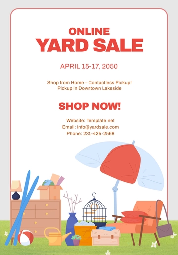 Online Yard Sale Template - Edit Online & Download