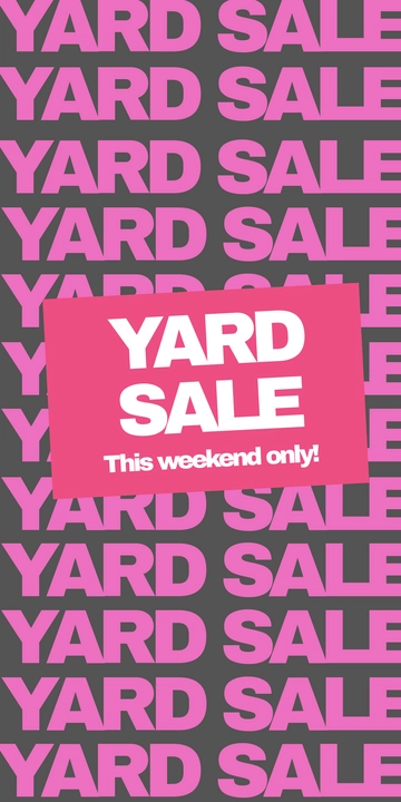 Blank Yard Sale Template - Edit Online & Download