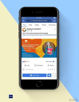 University Facebook Banner AD Template