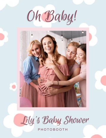 Baby Shower Photo Booth Template - Edit Online | Template.net