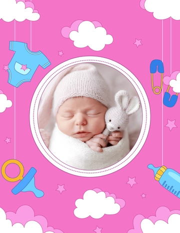 Cute Baby Photo Design Template - Edit Online | Template.net