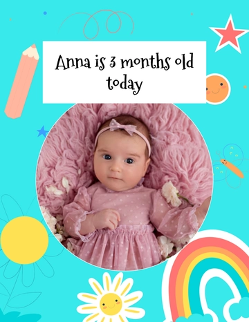 Baby Milestone Photo Template- Edit Online | Template.net