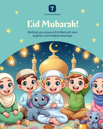 Eid Mubarak Template - Edit Online & Download