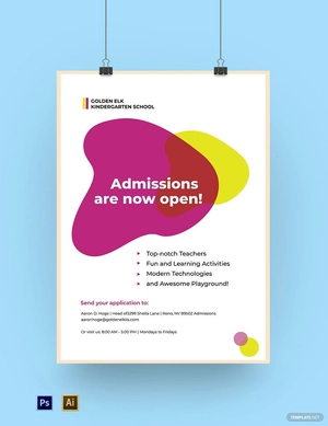 School Admission Poster Template