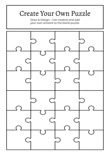 Customizable Puzzle Template - Edit Online & Download