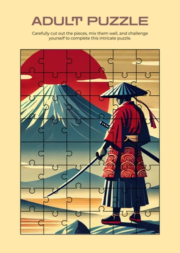 Puzzle Template for Adults Template - Edit Online & Download