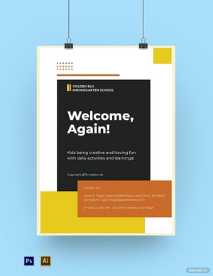 Creative Middle School Poster Template