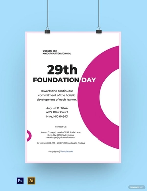 Modern High School Poster Template