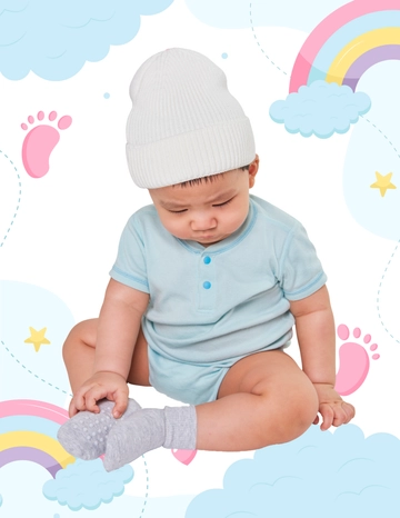 Colorful Vector Baby Photo Template - Edit Online | Template.net
