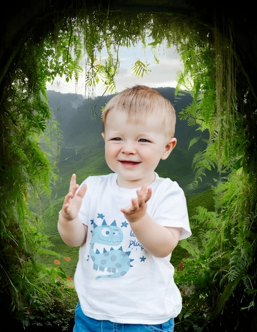 Green Forest Baby Photo Template-  Edit Online | Template.net