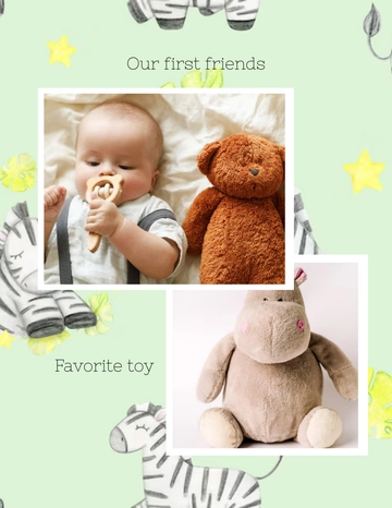 Baby Stuffed Toy Photo Template - Edit Online | Template.net
