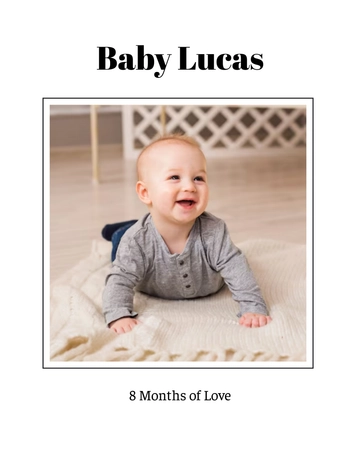 Beige Baby Photo Template - Edit Online | Template.net