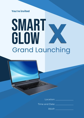 Blank Product Launch Event Invitation Template - Edit Online & Download