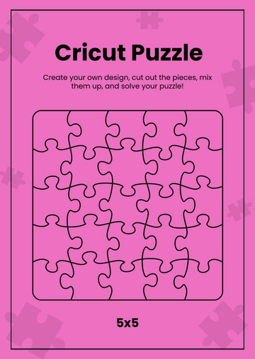 Cricut Puzzle Template - Edit Online & Download