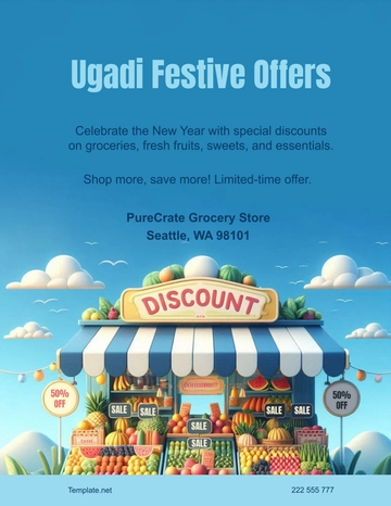 Simple Ugadi Promotional Flyer Template - Edit Online & Download