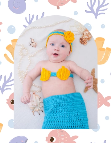 Ocean Baby Photo Template - Edit Online & Download