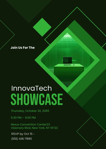 Launch Showcase Event Invitation Template - Edit Online & Download