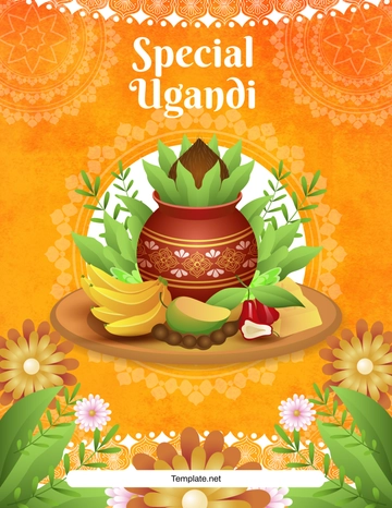 Special Ugadi Flyer Background Template - Edit Online & Download