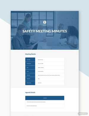 Safety Committee Meeting Minutes Template