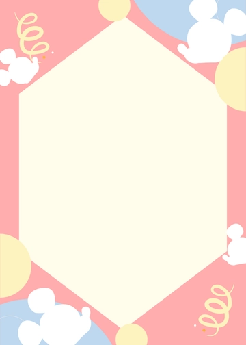Pastel Background Mickey Mouse Invitation Template - Edit Online & Download