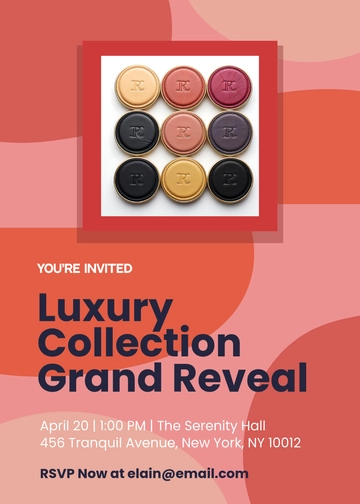 Aesthetic Launch Special Event Invitation Template - Edit Online & Download