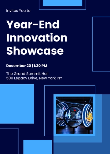 Year-End Launch Event Invitation Template - Edit Online & Download