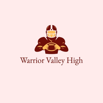 High School Football Logo - Edit Online & Download