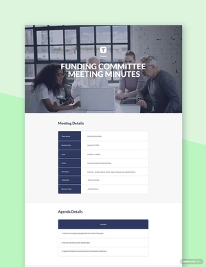 Corporate Committee Meeting Minutes Template