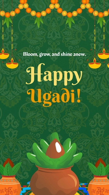 Aesthetic Ugadi Wallpaper Template - Edit Online & Download