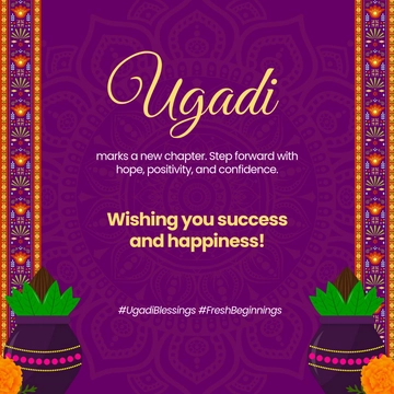 Ugadi Post Template - Edit Online & Download